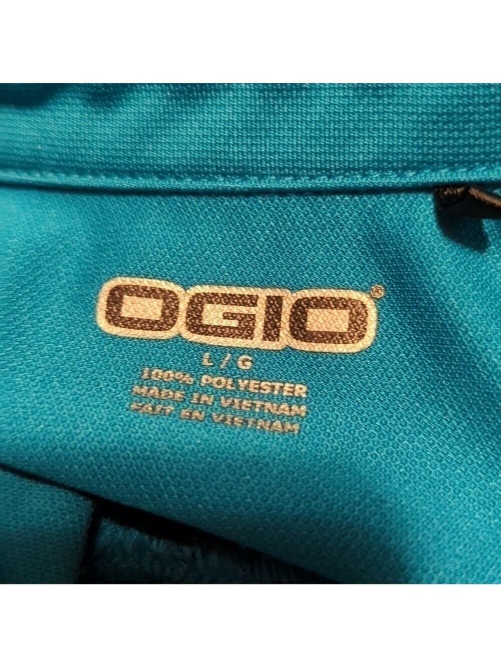 OGIO Polo Shirt Ladies Large Teal V-Neck - Picture 11 of 13